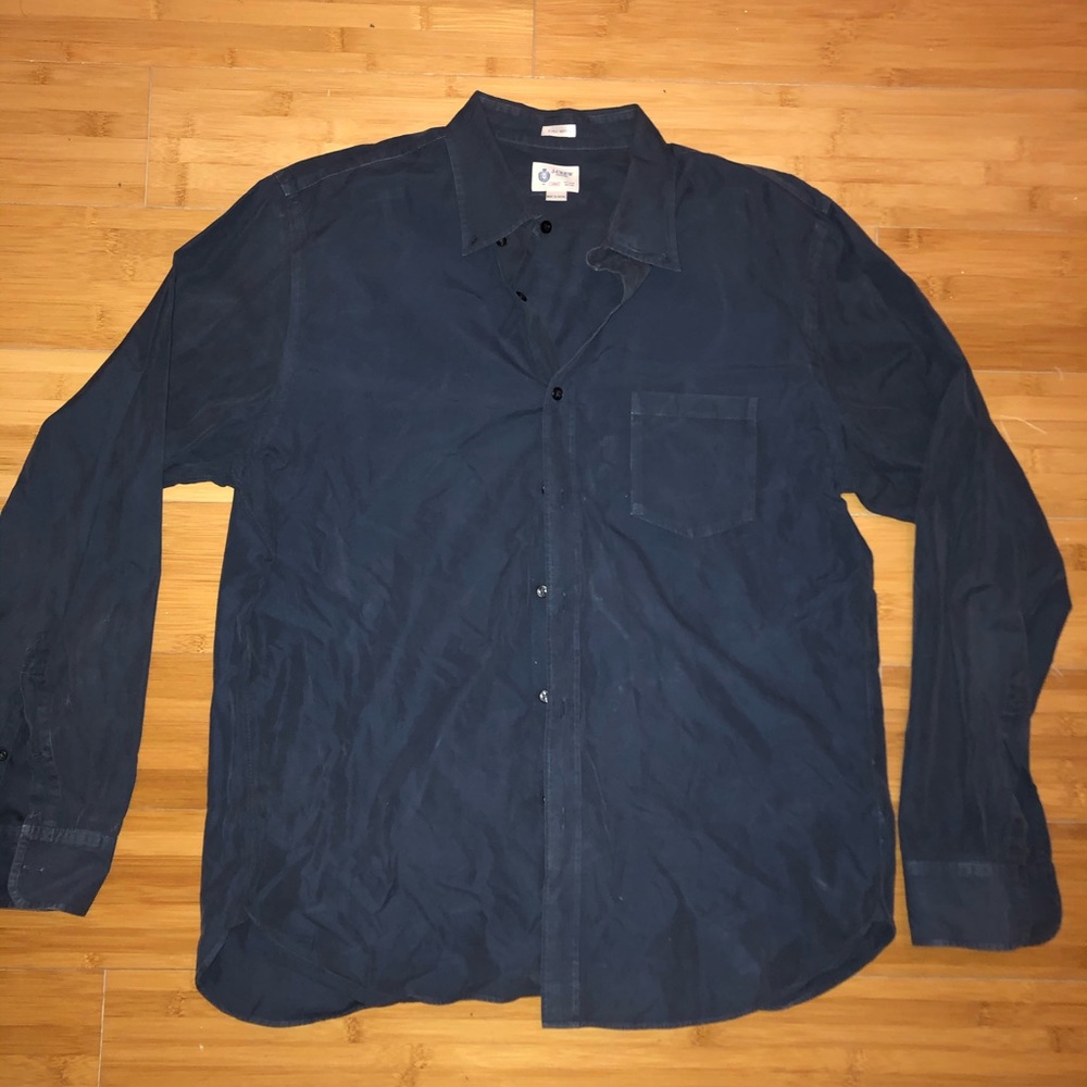 J Crew Vintage Navy Button Down